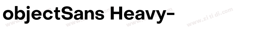 objectSans Heavy字体转换
